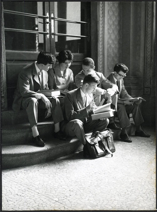 Foto vintage Scuola Studenti anni 60 Ft 4906 - Stampa 24x18 cm