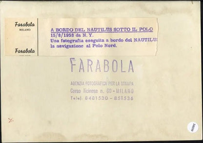 A bordo del sommergibile Nautilius 1958 Ft 36019 - Stampa 18x13 cm - Farabola Stampa ai sali d'argento