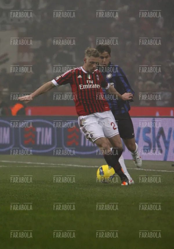 Abate e Alvarez, Milan vs Inter, 2012 - Farabola Immagine digitale