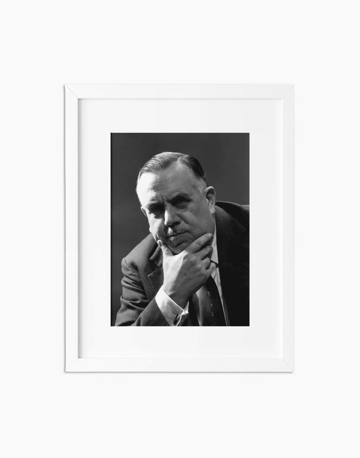 Achille Campanile, 1960 — stampa fine art con cornice bianca