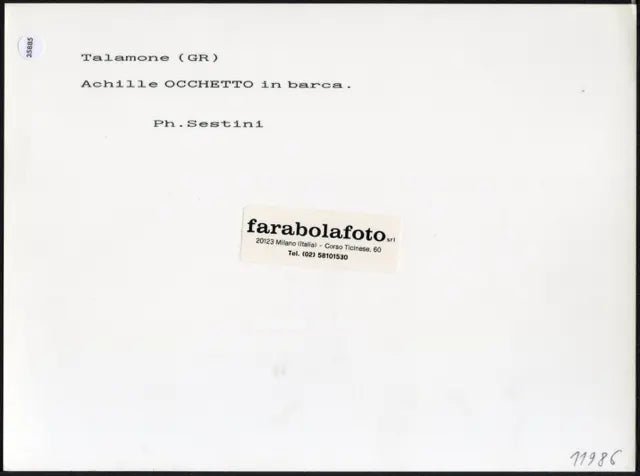 Achille Occhetto in barca anni 90 Ft 35885 - Stampa 24x18 cm - Farabola Stampa ai sali d'argento