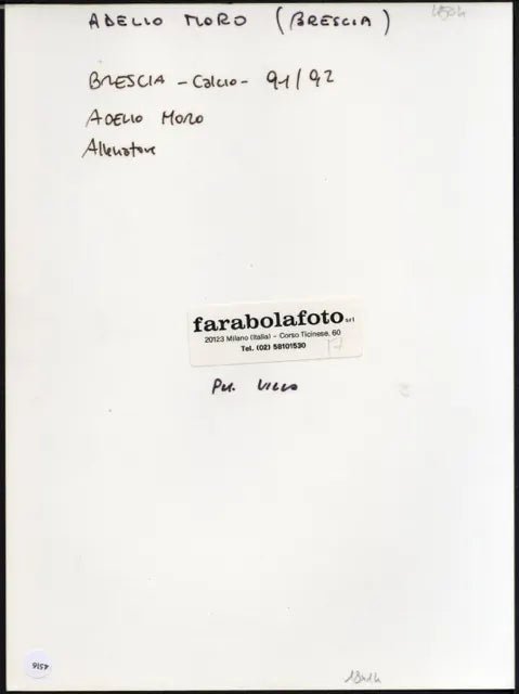 Adelio Moro Brescia 1991 - 1992 Ft 4516 - Stampa 24x18 cm - Farabola Stampa ai sali d'argento