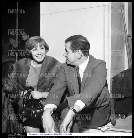 Adrianna Serra ed Enzo Tortora, Anteprima del disco, 1965 - Farabola Immagine digitale