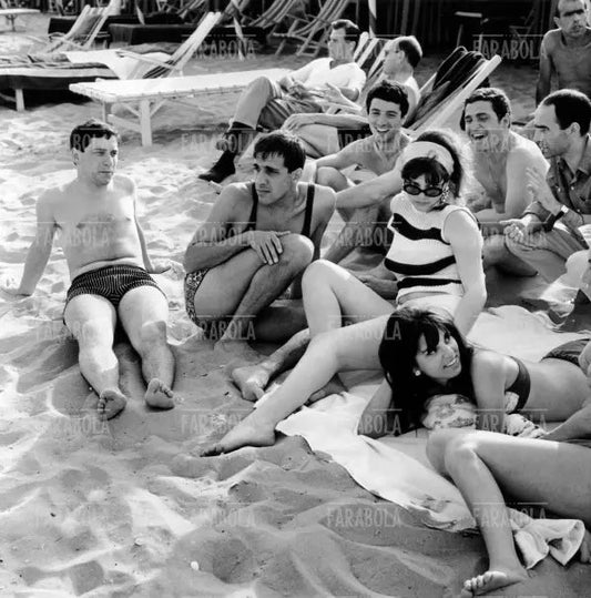 Adriano Celentano, Claudia Mori, Don Backy e Gino Santercole, Venezia, 1965 - Farabola Immagine digitale
