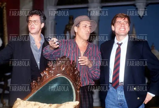 Adriano Celentano, Claudio Baglioni e Gianni Morandi, Svalutation, 1992 - Farabola Immagine digitale