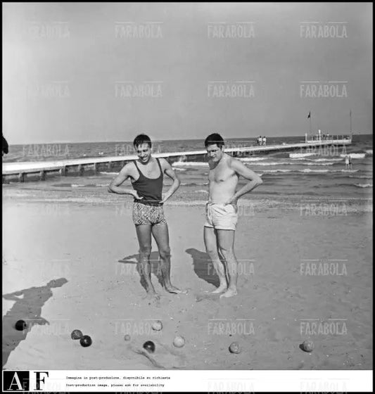 Adriano Celentano e Gino Santercole, Venezia, 1965 - Farabola Immagine digitale