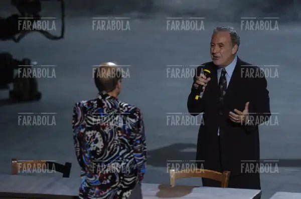 Adriano Celentano e Michele Santoro, RockPolitik, 2005 - Farabola Immagine digitale