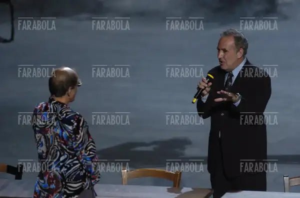 Adriano Celentano e Michele Santoro, RockPolitik, 2005 - Farabola Immagine digitale