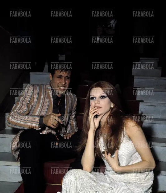Adriano Celentano e Milva, Festival di Sanremo, 1968 - Farabola Immagine digitale