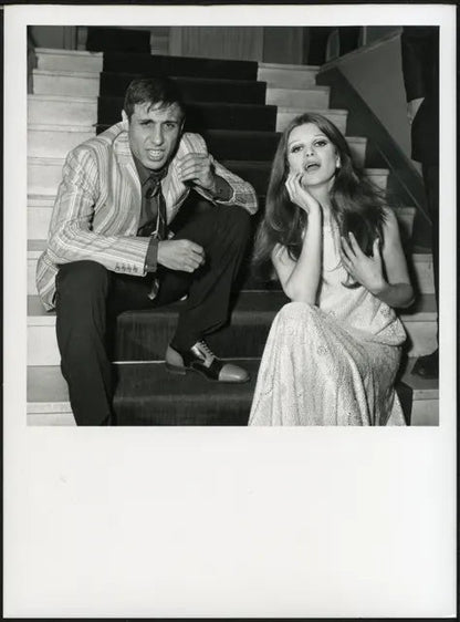 Adriano Celentano e Milva Sanremo 1968 Ft 35599 - Stampa 24x18 cm - Farabola Stampa ai sali d'argento (anni 90)