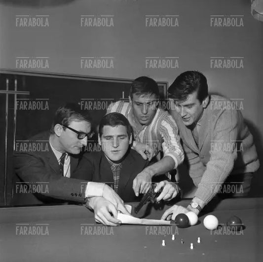 Adriano Celentano, Ico Cerutti, Gino Santercole e Lorenzo Pilat, 1966 - Farabola Immagine digitale
