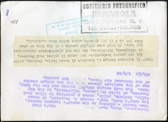 Aereo più grande al mondo 1948 Ft 36031 - Stampa 21x15 cm - Farabola Stampa ai sali d'argento