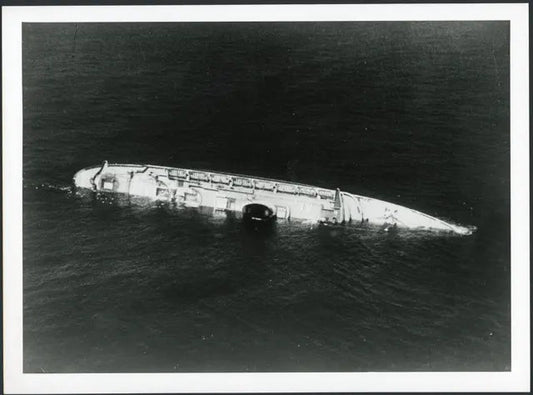 Affondamento Andrea Doria 1956 Ft 3609 - Stampa 24x18 cm - Farabola Stampa ai sali d'argento (anni 90)