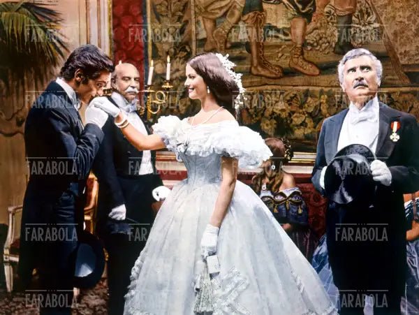 Alain Delon e Claudia Cardinale nel film Il Gattopardo, 1963 - Farabola Immagine digitale