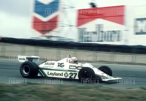 Alan Jones su Williams - Ford Cosworth, 1980 - Farabola Immagine digitale