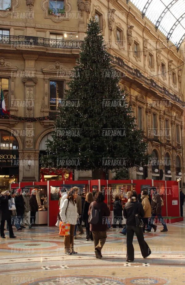 Albero di Natale in Galleria Vittorio Emanuele II, Milano, 2003 - Farabola Immagine digitale