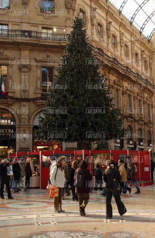 Albero di Natale in Galleria Vittorio Emanuele II, Milano, 2003 - Farabola Immagine digitale