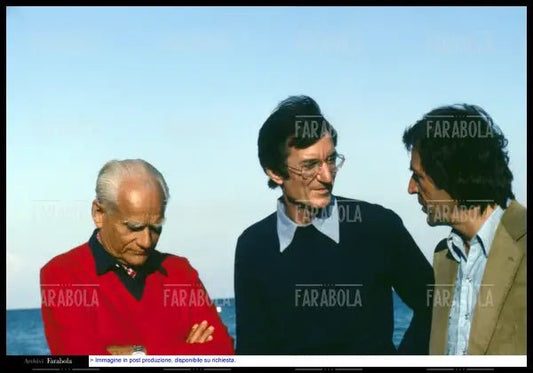 Alberto Moravia e Carlo Lizzani, 1979 - Farabola Immagine digitale