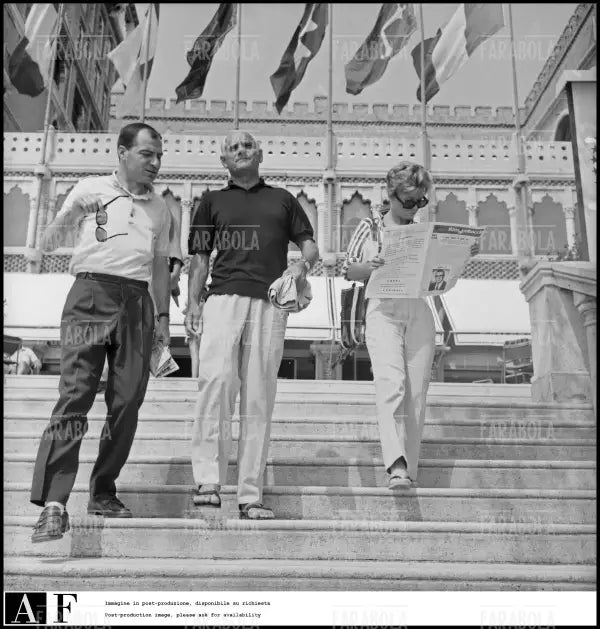 Alberto Moravia e Dacia Maraini, Festival di Venezia, 1967 - Farabola Immagine digitale