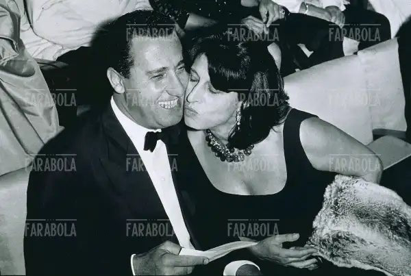 Alberto Sordi e Anna Magnani, Festival di Venezia, 1961 - Farabola Immagine digitale