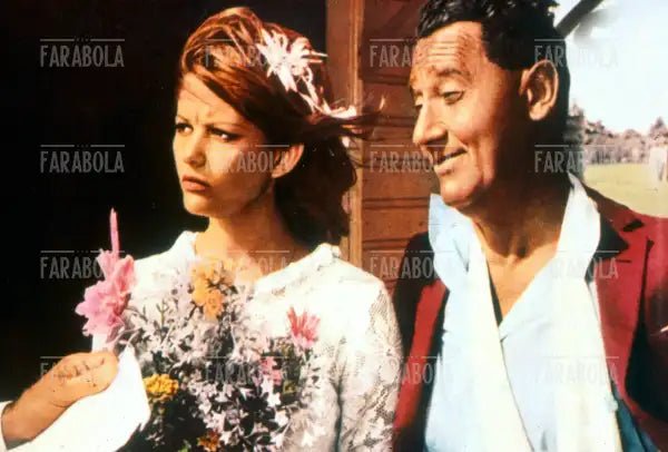 Alberto Sordi e Claudia Cardinale nel fillm Bello, onesto, emigrato Australia..., 1971 - Farabola Immagine digitale