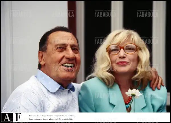 Alberto Sordi e Monica Vitti, Festival di Venezia, 1995 - Farabola Immagine digitale