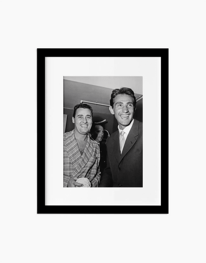 Alberto Sordi e Walter Chiari, 1952 — stampa fine art con cornice nera