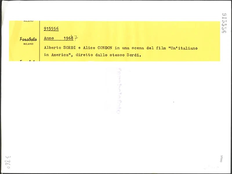 Alberto Sordi film Un'italiano in America Ft 37390 - Stampa 24x18 cm - Farabola Stampa ai sali d'argento