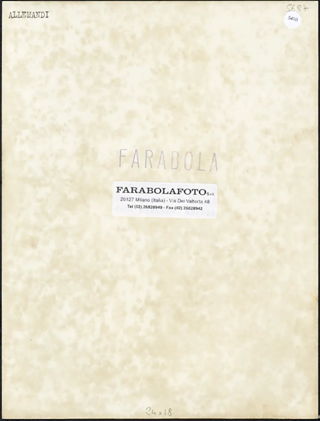 Alessandria Allemandi 1958 Ft 5410 - Stampa 24x18 cm - Farabola Stampa ai sali d'argento