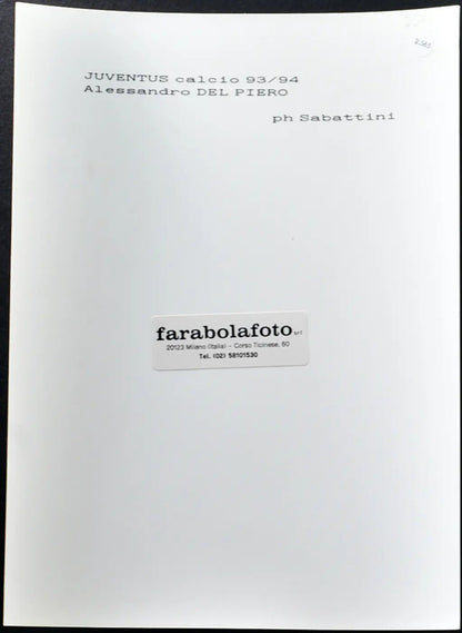 Alessandro Del Piero Juventus 1994 Ft 2565 - Stampa 24x18 cm - Farabola Stampa ai sali d'argento