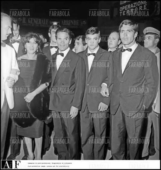 Alfredo Bini, Anna Magnani, Pier Paolo Pasolini, Festival di Venezia, 1962 - Farabola Immagine digitale