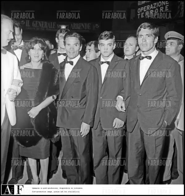 Alfredo Bini, Anna Magnani, Pier Paolo Pasolini, Festival di Venezia, 1962 - Farabola Immagine digitale