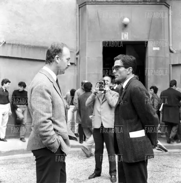 Alfredo Bini e Pier Paolo Pasolini, 1962 - Farabola Immagine digitale