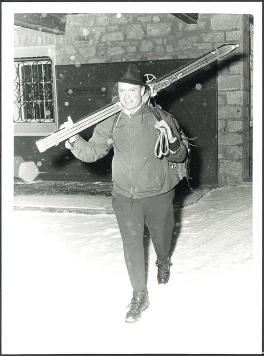 Alfried Krupp von Bohlen a St Moritz 1959 Ft 37442 - Stampa 24x18 cm - Farabola Stampa ai sali d'argento