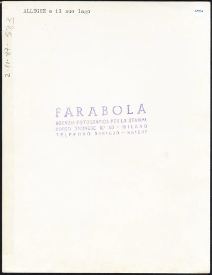 Alleghe e il lago anni 80 Ft 36254 - Stampa 24x18 cm - Farabola Stampa ai sali d'argento