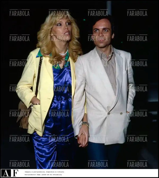 Amanda Lear con il marito Alain - Philippe Malagnac, Festival di Cannes, 1979 - Farabola Immagine digitale