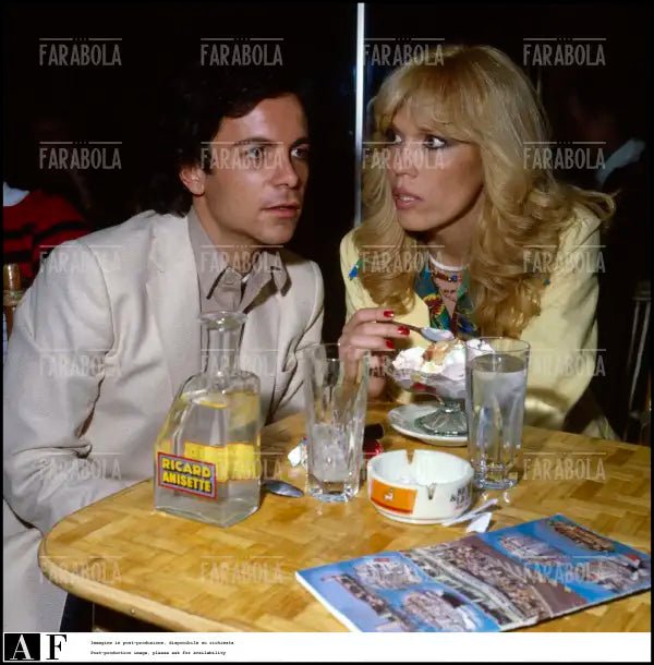 Amanda Lear con il marito Alain - Philippe Malagnac, Festival di Cannes, 1979 - Farabola Immagine digitale