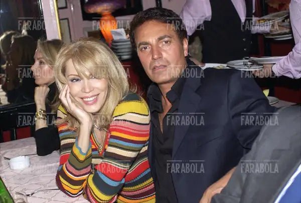 Amanda Lear ed Attilio Vaccari, Roma, 2002 - Farabola Immagine digitale