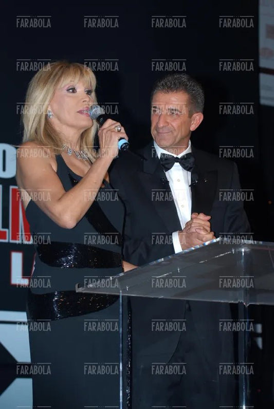 Amanda Lear ed Ezio Greggio, Montecarlo Film Festival, 2006 - Farabola Immagine digitale