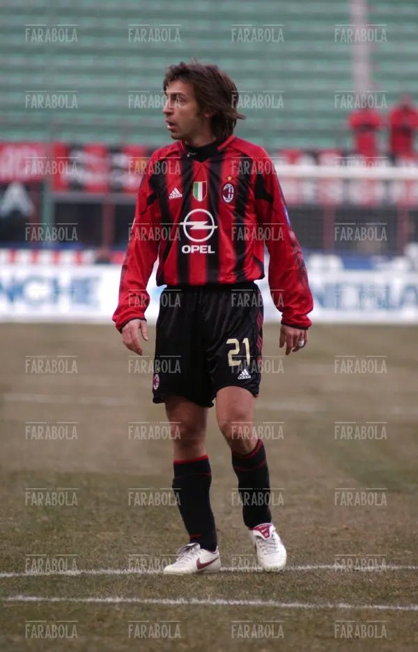Andrea Pirlo, Milan vs Bologna, 2005 - Farabola Immagine digitale