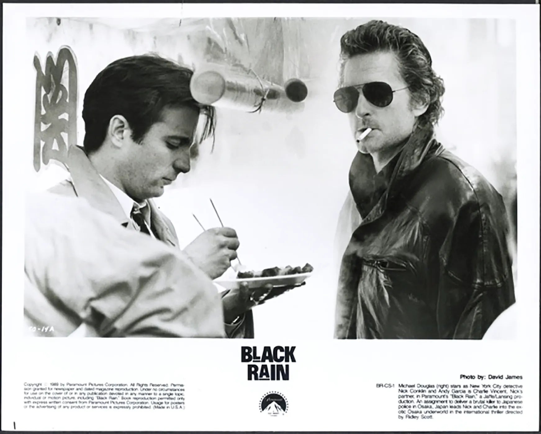 Andy Garcia e Michael Douglas film 1989 Ft 37572 - Stampa 21x27 cm - Farabola Stampa ai sali d'argento