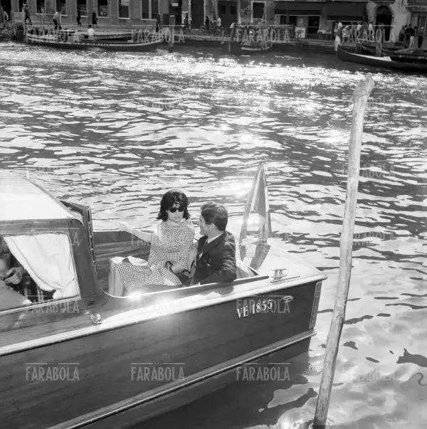 Anna Magnani e Pier Paolo Pasolini, Festival di Venezia, 1962 - Farabola Immagine digitale