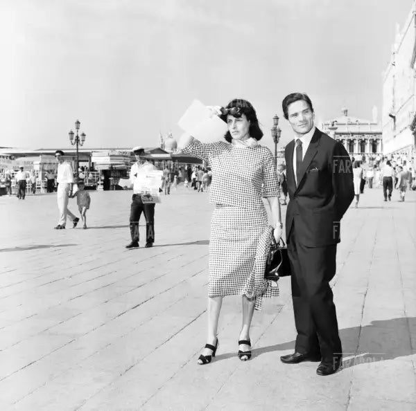 Anna Magnani e Pier Paolo Pasolini, Festival di Venezia, 1962 - Farabola Immagine digitale