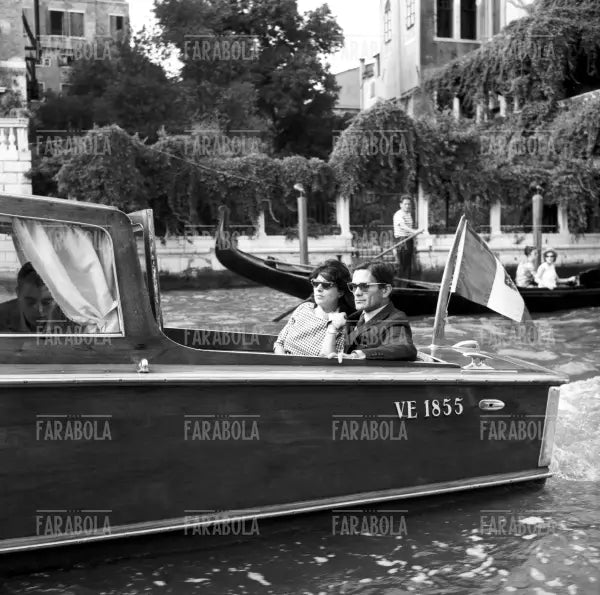 Anna Magnani e Pier Paolo Pasolini, Festival di Venezia, 1962 - Farabola Immagine digitale
