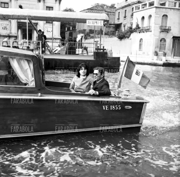 Anna Magnani e Pier Paolo Pasolini, Festival di Venezia, 1962 - Farabola Immagine digitale
