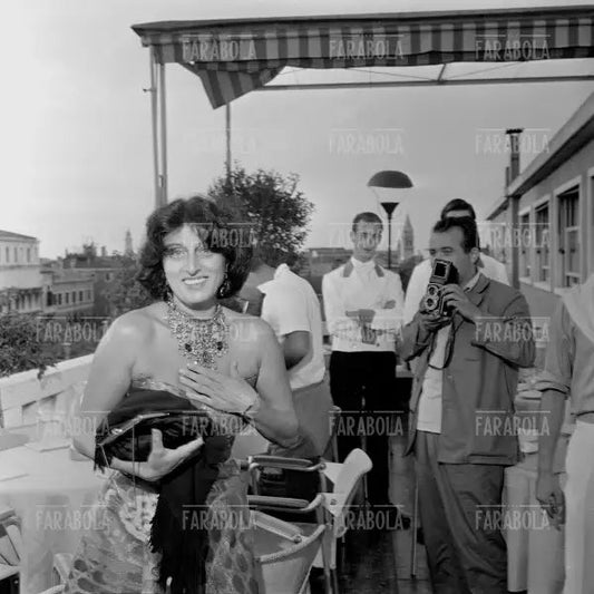 Anna Magnani, Festival di Venezia, 1956 - Farabola Immagine digitale
