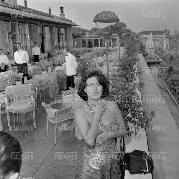 Anna Magnani, Festival di Venezia, 1956 - Farabola Immagine digitale
