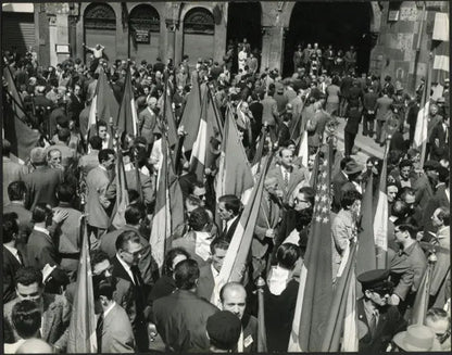 Anniversario Liberazione Milano 1962 Ft 3425 - Stampa 21x27 cm - Farabola Stampa ai sali d'argento