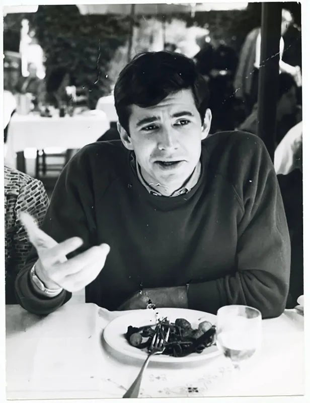 Anthony Perkins Festival di Cannes 1961 Ft 37252 - Stampa 24x18 cm - Farabola Stampa ai sali d'argento