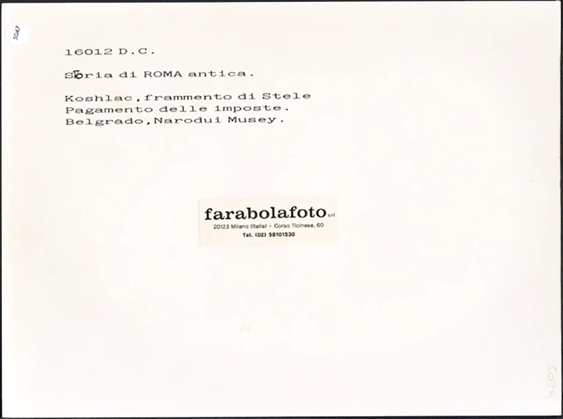 Antica Roma Pagamento imposte Ft 5047 - Stampa 24x18 cm - Farabola Stampa ai sali d'argento (anni 90)